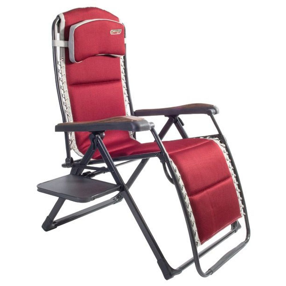 Bordeaux Pro relax XL chair with side ta - Picnic & Camping